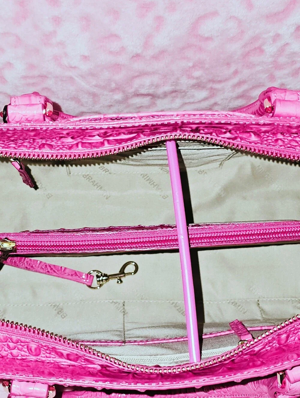 NWT Brahmin PARADISE PINK Small Finley
